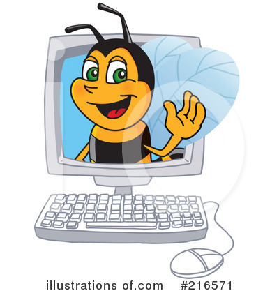 Worker Bee Character Clipart #216571 by Toons4Biz