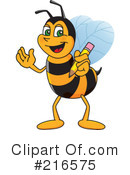 Worker Bee Character Clipart #216575 by Mascot Junction