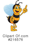 Worker Bee Character Clipart #216576 by Mascot Junction