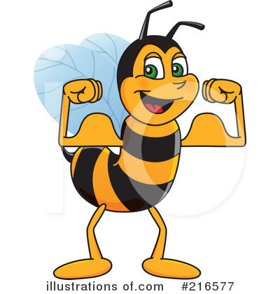 Worker Bee Character Clipart #216577 by Toons4Biz