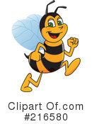 Worker Bee Character Clipart #216580 by Mascot Junction