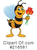 Worker Bee Character Clipart #216581 by Mascot Junction