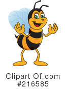 Worker Bee Character Clipart #216585 by Mascot Junction