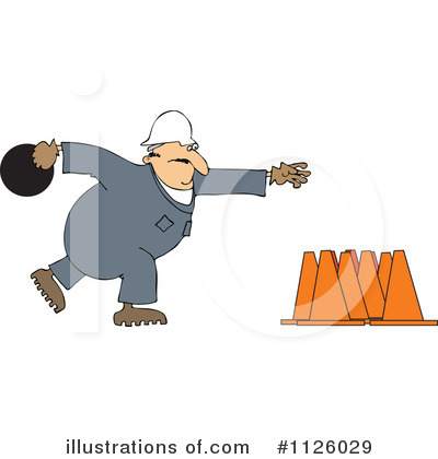 Royalty-Free (RF) Worker Clipart Illustration by djart - Stock Sample #1126029