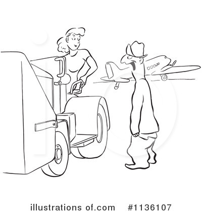 Royalty-Free (RF) Worker Clipart Illustration by Picsburg - Stock Sample #1136107