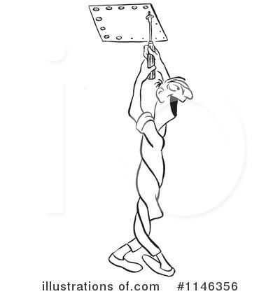 Royalty-Free (RF) Worker Clipart Illustration by Picsburg - Stock Sample #1146356