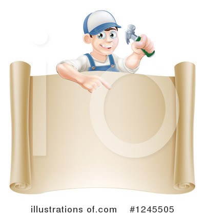 Carpenter Clipart #1245505 by AtStockIllustration