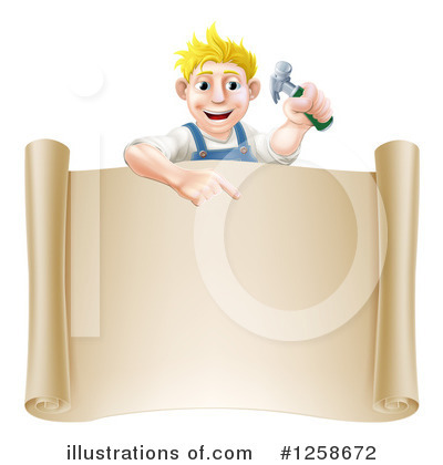 Carpenter Clipart #1258672 by AtStockIllustration