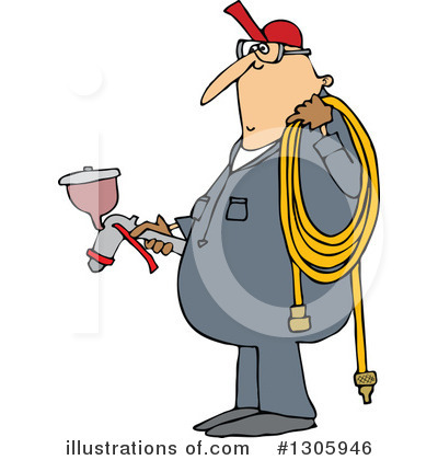 Royalty-Free (RF) Worker Clipart Illustration by djart - Stock Sample #1305946