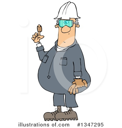 Royalty-Free (RF) Worker Clipart Illustration by djart - Stock Sample #1347295