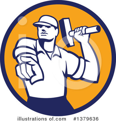 Royalty-Free (RF) Worker Clipart Illustration by patrimonio - Stock Sample #1379636