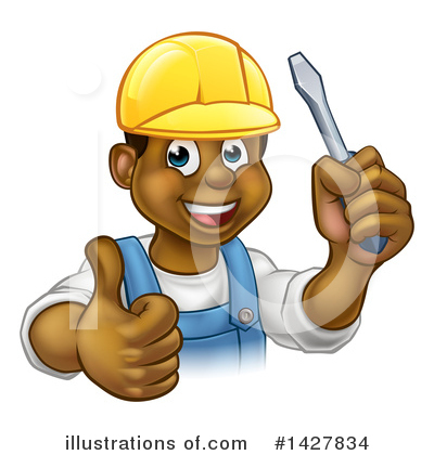 Royalty-Free (RF) Worker Clipart Illustration by AtStockIllustration - Stock Sample #1427834