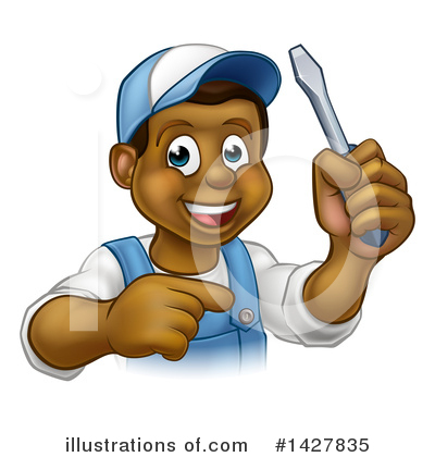 Electrician Clipart #1427835 by AtStockIllustration