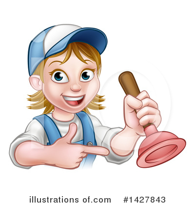 Plunger Clipart #1427843 by AtStockIllustration