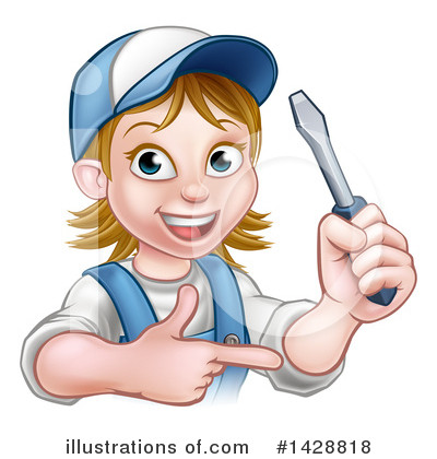 Royalty-Free (RF) Worker Clipart Illustration by AtStockIllustration - Stock Sample #1428818