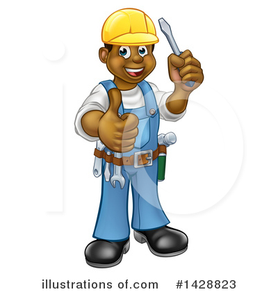 Royalty-Free (RF) Worker Clipart Illustration by AtStockIllustration - Stock Sample #1428823