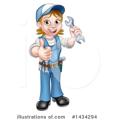 Royalty-Free (RF) Worker Clipart Illustration by AtStockIllustration - Stock Sample #1434294