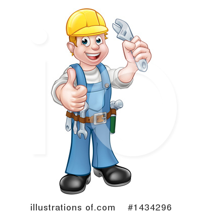 Royalty-Free (RF) Worker Clipart Illustration by AtStockIllustration - Stock Sample #1434296