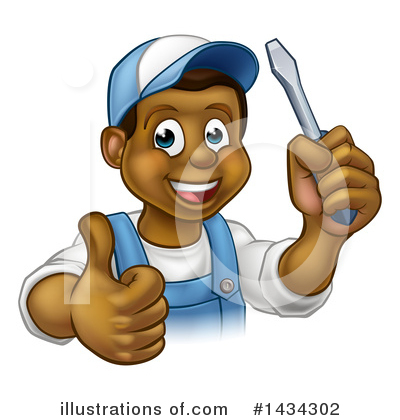 Royalty-Free (RF) Worker Clipart Illustration by AtStockIllustration - Stock Sample #1434302