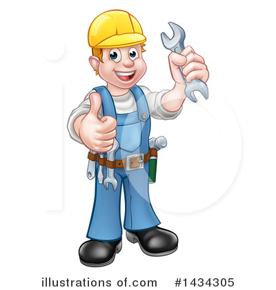 Royalty-Free (RF) Worker Clipart Illustration by AtStockIllustration - Stock Sample #1434305