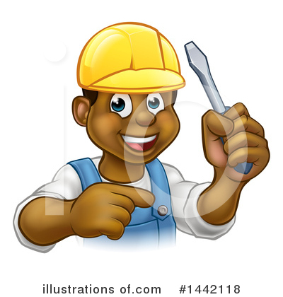 Royalty-Free (RF) Worker Clipart Illustration by AtStockIllustration - Stock Sample #1442118