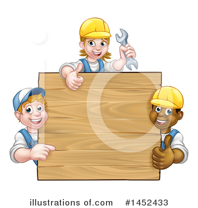 Royalty-Free (RF) Worker Clipart Illustration by AtStockIllustration - Stock Sample #1452433