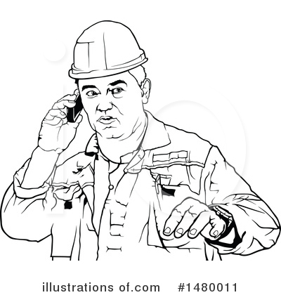 Royalty-Free (RF) Worker Clipart Illustration by dero - Stock Sample #1480011