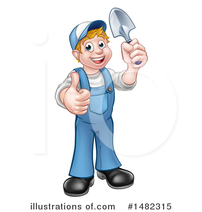 Royalty-Free (RF) Worker Clipart Illustration by AtStockIllustration - Stock Sample #1482315