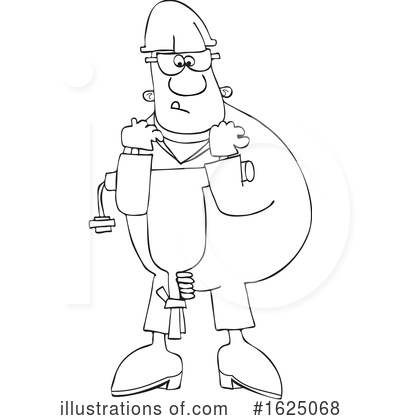 Royalty-Free (RF) Worker Clipart Illustration by djart - Stock Sample #1625068