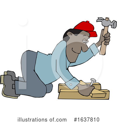 Royalty-Free (RF) Worker Clipart Illustration by djart - Stock Sample #1637810