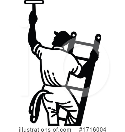 Window Cleaner Clipart #1716004 by patrimonio