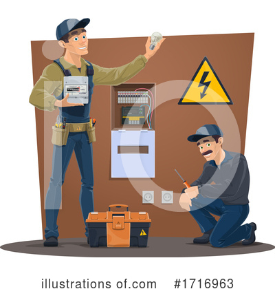 Contractor Clipart #1716963 by Vector Tradition SM