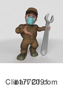 Worker Clipart #1772091 by KJ Pargeter