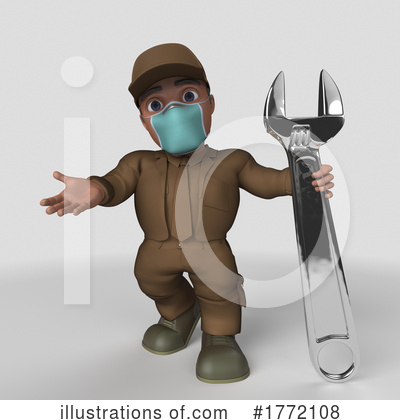 Royalty-Free (RF) Worker Clipart Illustration by KJ Pargeter - Stock Sample #1772108