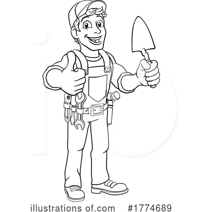 Royalty-Free (RF) Worker Clipart Illustration by AtStockIllustration - Stock Sample #1774689
