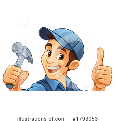 Construction Worker Clipart #1793953 by AtStockIllustration