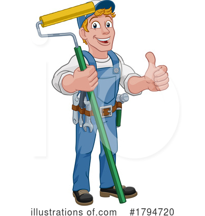 House Painter Clipart #1794720 by AtStockIllustration