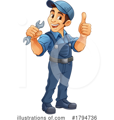 Contractor Clipart #1794736 by AtStockIllustration