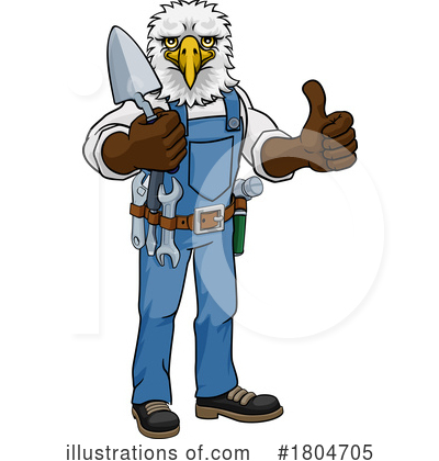 Bald Eagle Clipart #1804705 by AtStockIllustration