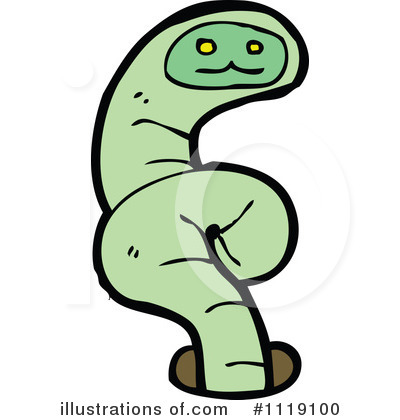 Earthworm Clipart #1119100 by lineartestpilot