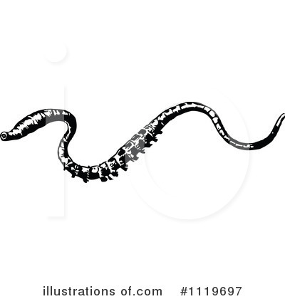 Royalty-Free (RF) Worm Clipart Illustration by Prawny Vintage - Stock Sample #1119697