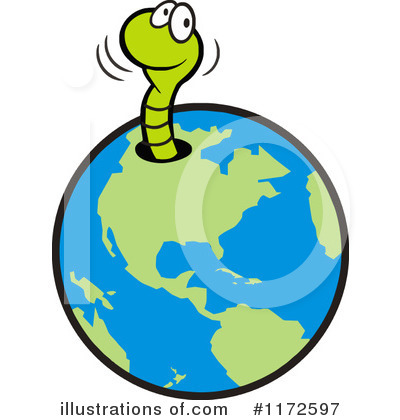 Royalty-Free (RF) Worm Clipart Illustration by Johnny Sajem - Stock Sample #1172597