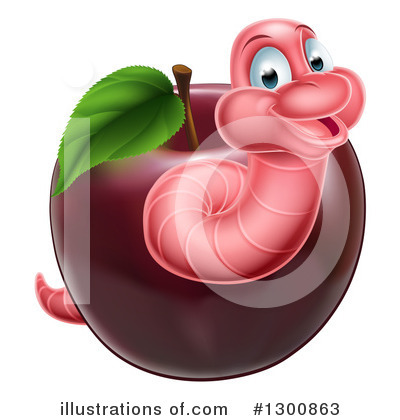 Royalty-Free (RF) Worm Clipart Illustration by AtStockIllustration - Stock Sample #1300863
