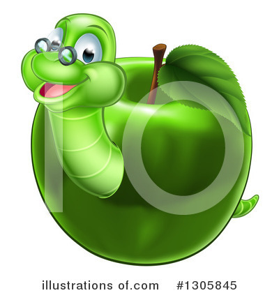 Royalty-Free (RF) Worm Clipart Illustration by AtStockIllustration - Stock Sample #1305845