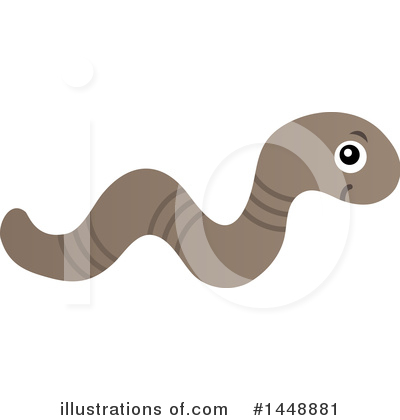 Royalty-Free (RF) Worm Clipart Illustration by visekart - Stock Sample #1448881