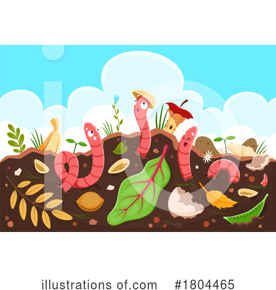 Royalty-Free (RF) Worm Clipart Illustration by Vector Tradition SM - Stock Sample #1804465