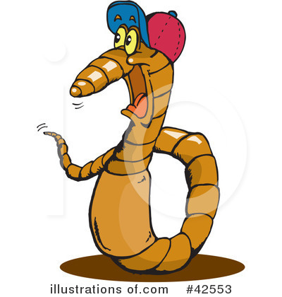 Worm Clipart #42553 by Dennis Holmes Designs