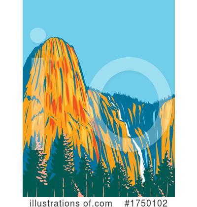 Yosemite Clipart #1750102 by patrimonio