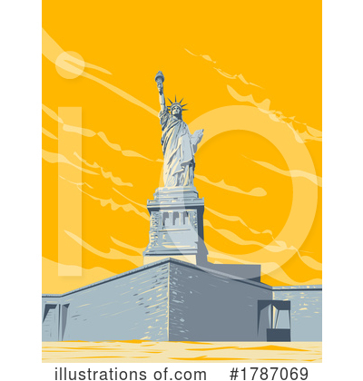 Statue Of Liberty Clipart #1787069 by patrimonio