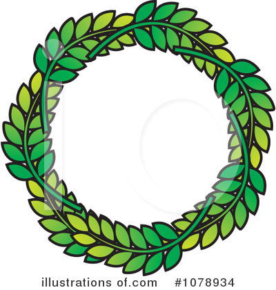 Royalty-Free (RF) Wreath Clipart Illustration by Lal Perera - Stock Sample #1078934